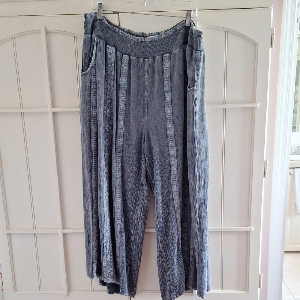 Women's BONULU Wide Leg Pants in Gray - Picture 6 of 16